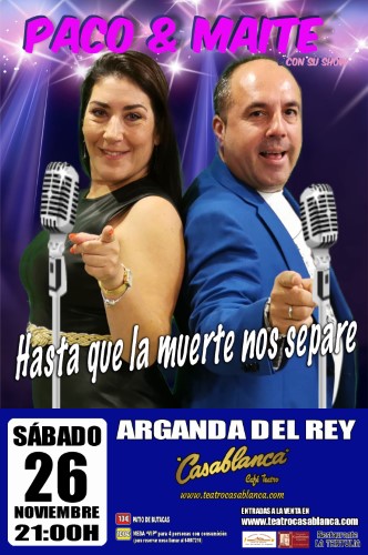 Cartel Paco y Maite