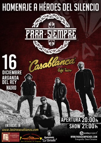 Cartel homenaje a héroes del silencio