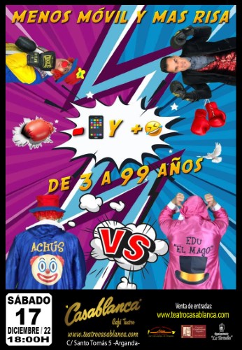 Cartel menos móvil y más risas