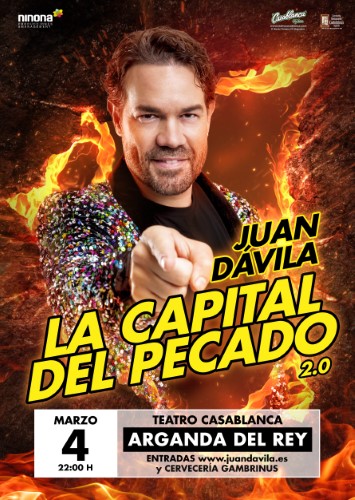 Cartel Juan Davila La Capital del Pecado