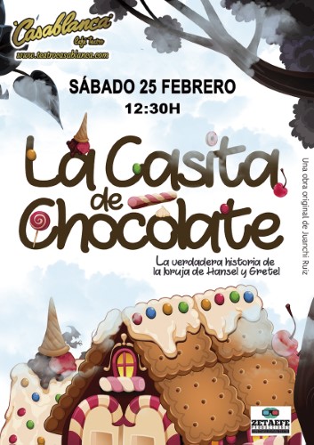 Cartel La casita de chocolate